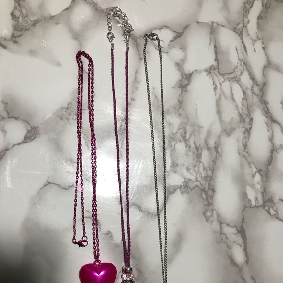 Pretty In Pink 3 Piece Pink Necklace Set - Picture 3 of 3